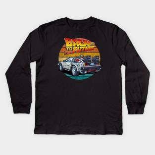 Back to the Future - DMC DeLorean Kids Long Sleeve T-Shirt